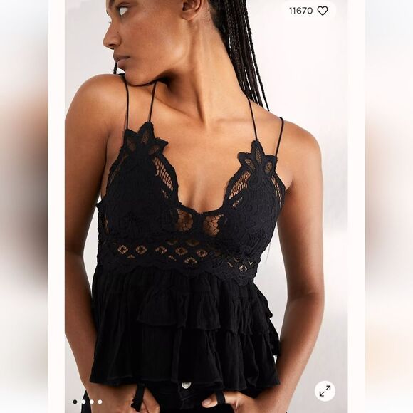 Free People Adella Cami in Black - Picture 1 of 7